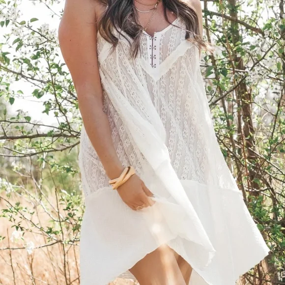 POL Vintage Sheer Lace Dress Women's Tank Dress Top SB46 - Picture 14 of 15